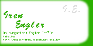 iren engler business card